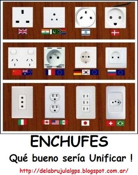 Hablando de modelos de enchufes y adaptadores alrededor del Globo.. Saben las diferencias?