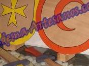Escudos espadas madera