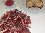 Jamón jabugo pueblo tostado tomate