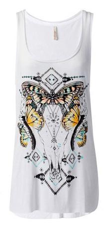 camiseta de mariposas stradivarius - joyeria de plata online
