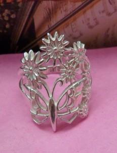 anillo de plata mariposa