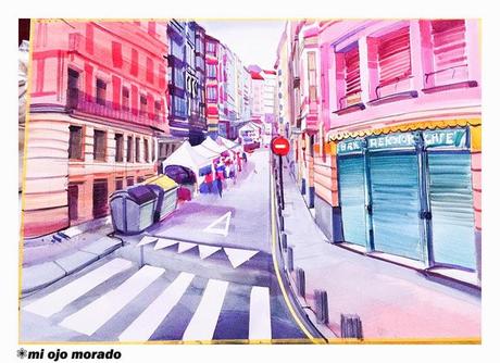 V Concurso de Acuarela al aire libre Manuel Balsa EL RUSO. Bilbao 2013