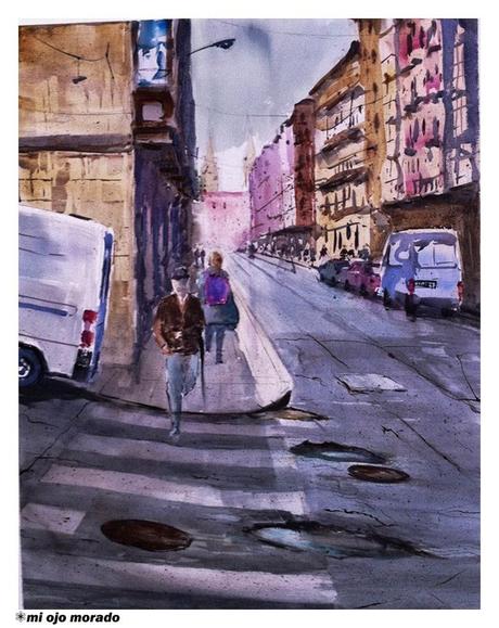 V Concurso de Acuarela al aire libre Manuel Balsa EL RUSO. Bilbao 2013