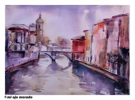 V Concurso de Acuarela al aire libre Manuel Balsa EL RUSO. Bilbao 2013