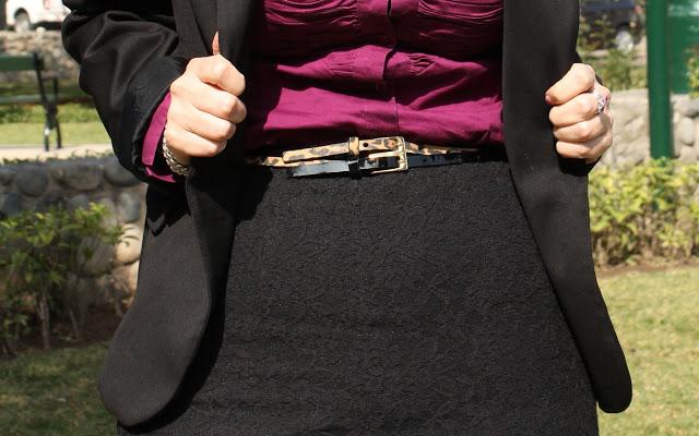 Mis Looks - La correa sobre el blazer