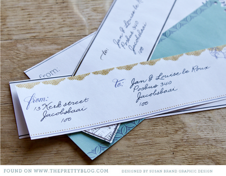 Etiquetas para personalizar los sobres de las Invitaciones de Boda