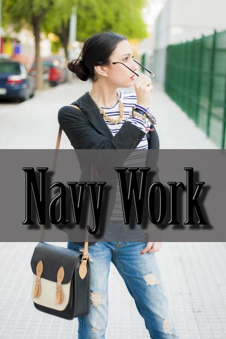 Navy Stile t-shirt stripes Bobi