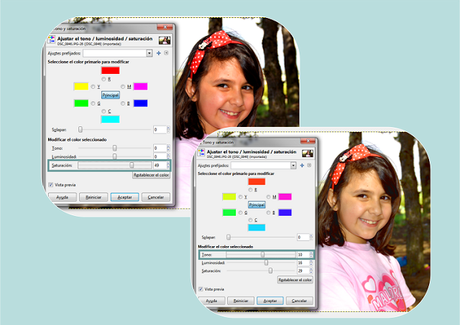 Retocar el Color de nuestras fotos en GIMP