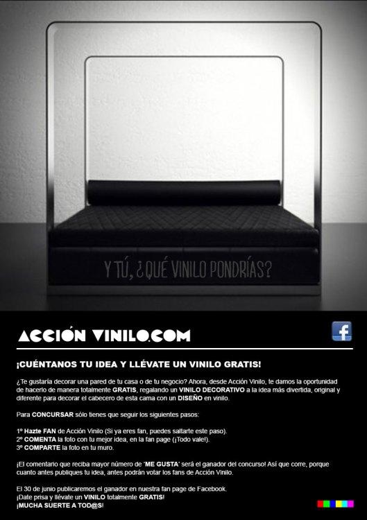 Concurso en Facebook para ganar un VINILO DECORATIVO