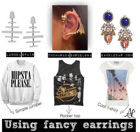 New obsession: Earrings & Tees
