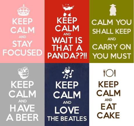 Keep Calm and Carry On Variaciones del poster Keep Calm