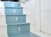 idea divertida para decorar escalera