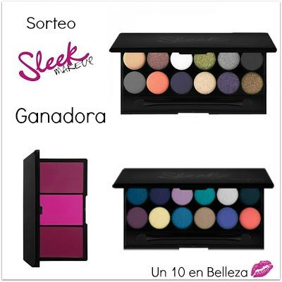 Ganadora Sorteo Sleek Make Up