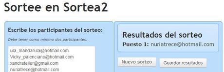 Resultado sorteo Look Perfecto