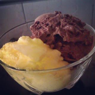 HELADO DE VAINILLA  Y CHOCOLATE DUKAN