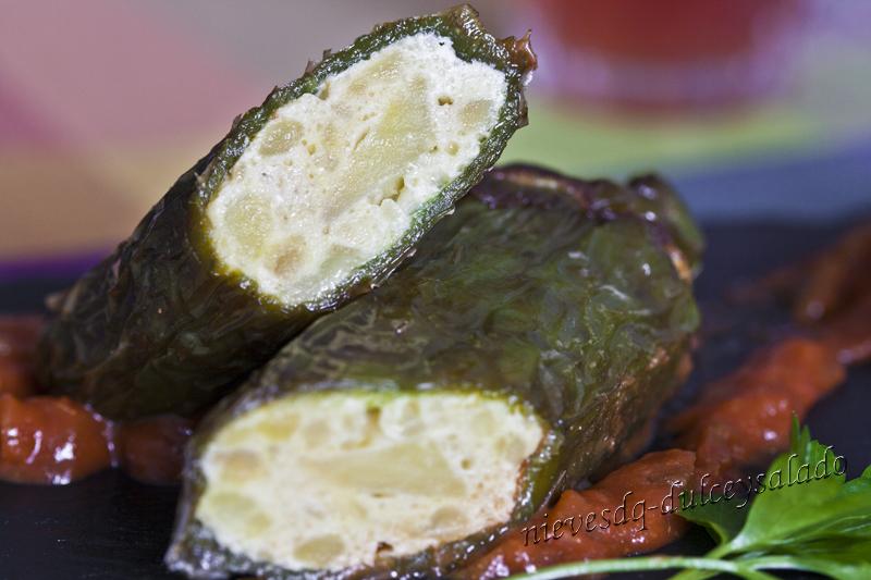 PIMIENTOS RELLENOS DE TORTILLA