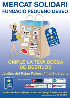 Mercadillo solidario en Barcelona de Fundación Pequeño Deseo
