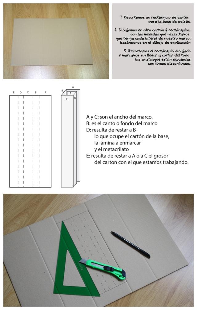 DIY: Cómo se hace un marco con cartón, por Erika