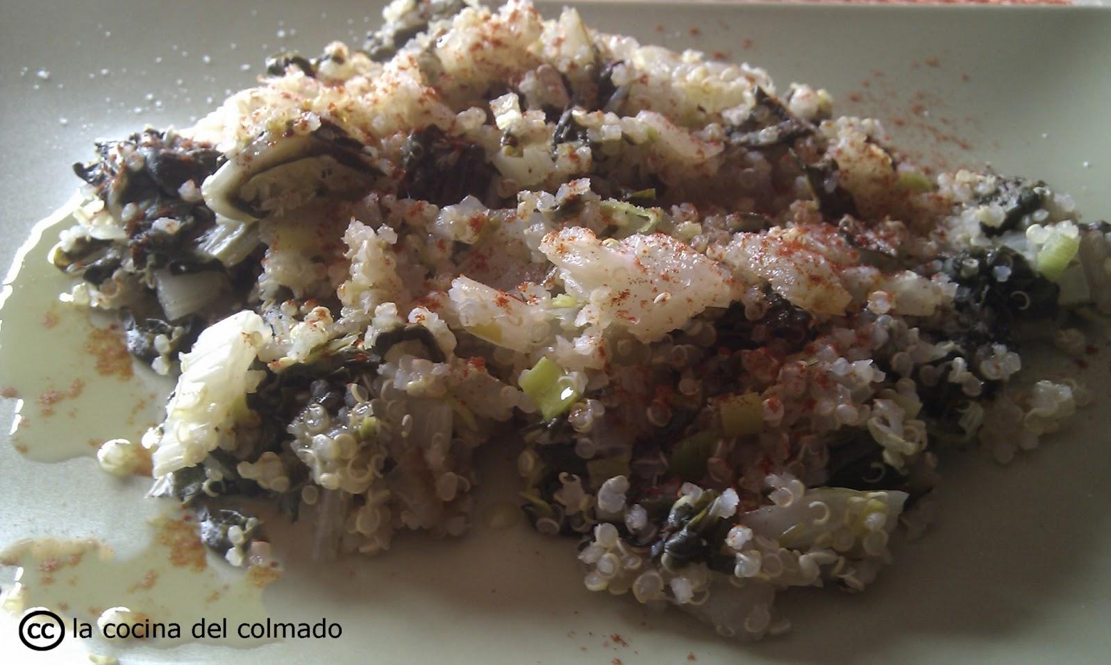 Quinoa con acelgas