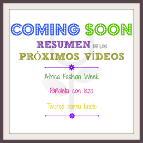 anuncio de los próximos vídeos