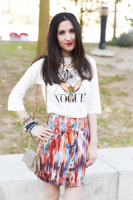 Vogue and Tie Dye Skirt Vogue and Tie Dye Skirt