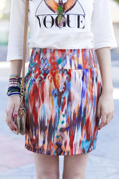 Vogue and Tie Dye Skirt falda skirt tie dye