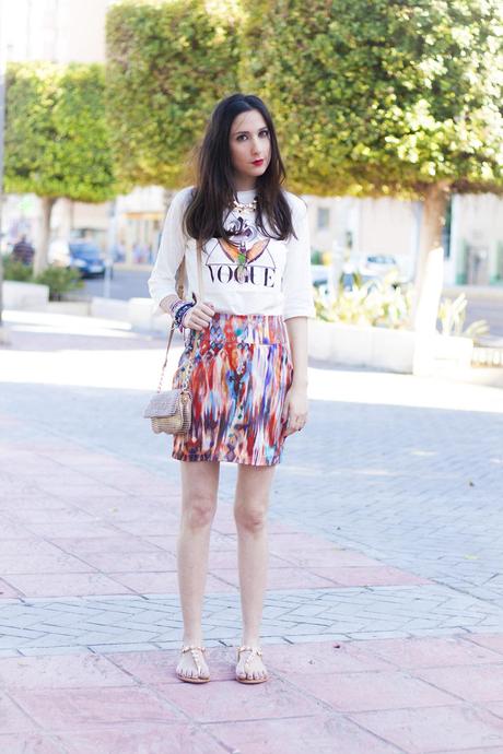 Vogue and Tie Dye Skirt Vogue and Tie Dye Skirt