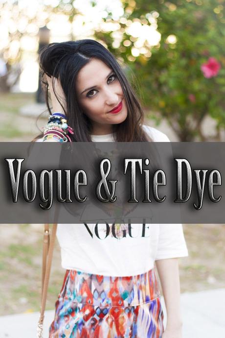 Vogue and Tie Dye Skirt Vogue and Tie dye