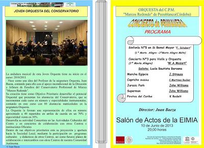 Concierto de Primavera en la EIMI Almadén