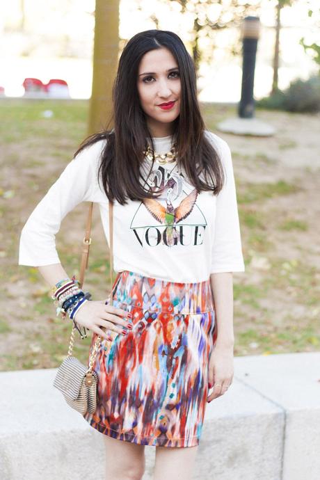 Vogue and Tie Dye Skirt