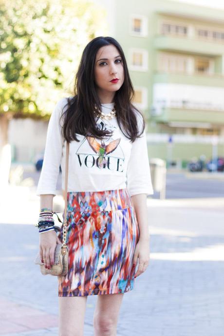 Vogue and Tie Dye Skirt