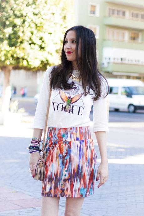 Vogue and Tie Dye Skirt