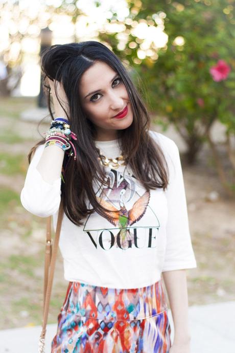Vogue and Tie Dye Skirt