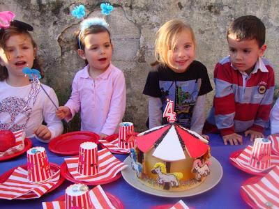 La fiesta de Nora - Tarta Tiovivo