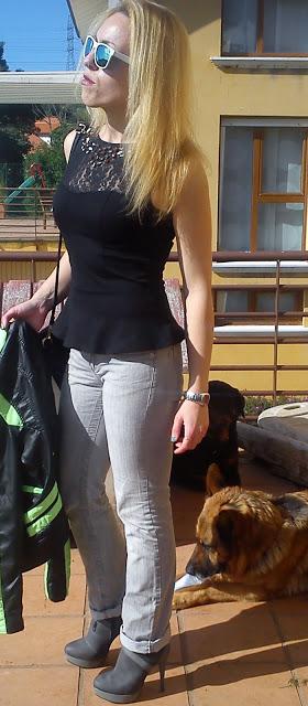 Black and Neon Green Jacket