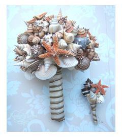 Ramos de Novia Originales (II) Ramo novia playa_con prendido