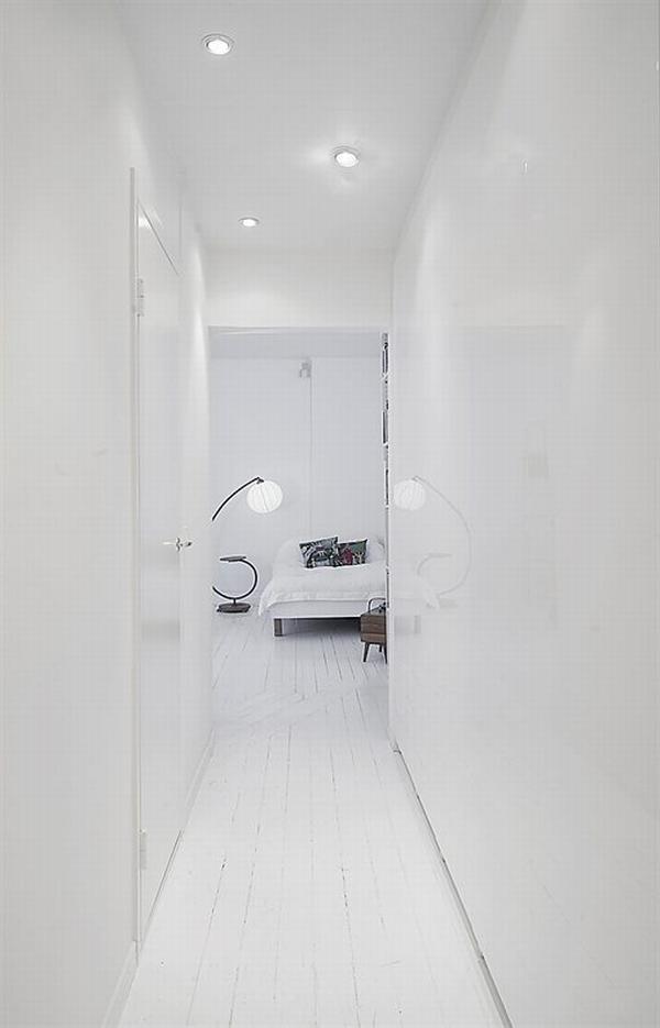clean white small apartment interior design 13 Simple and Elegant White Apartment 