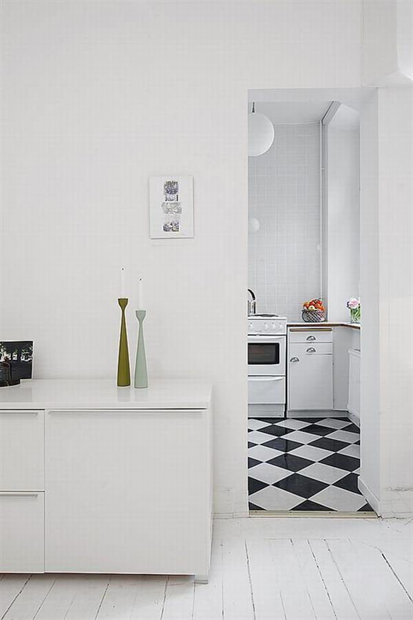 clean white small apartment interior design 10 Simple and Elegant White Apartment 