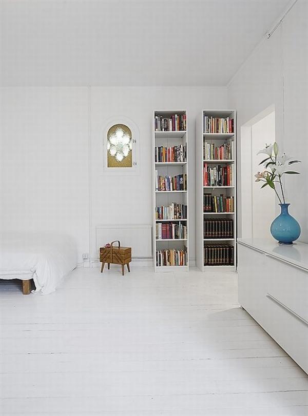 clean white small apartment interior design 7 554x749 Simple and Elegant White Apartment 