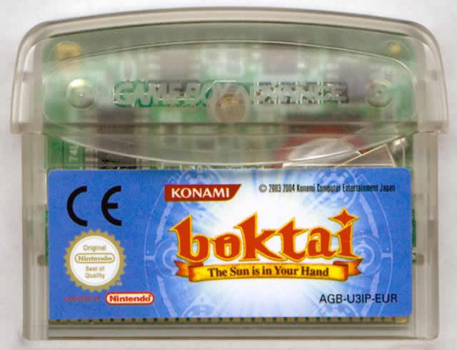 GBA Boktai cartridge cover Te quiero mucho, cartucho! (III): El de Game Boy
