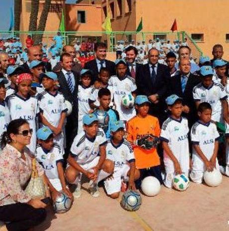 La escuela sociodeportiva de la Fundación Realmadrid en Marraquech