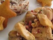 Cocina básica: pollo champiñones bacon ajillo