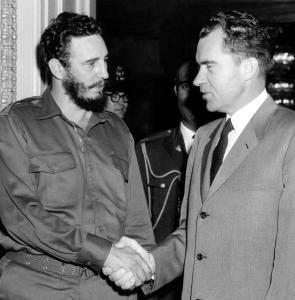 FIDEL CASTRO A LOS PIES DE LINCOLN