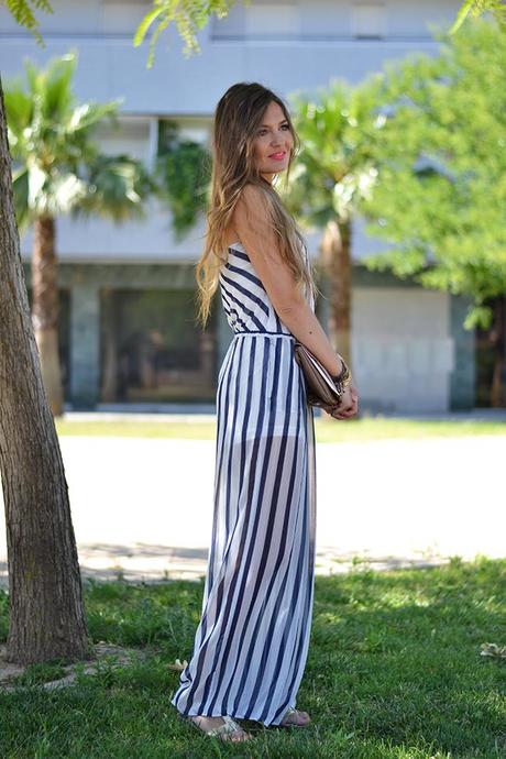 STRIPED JUMPSUIT