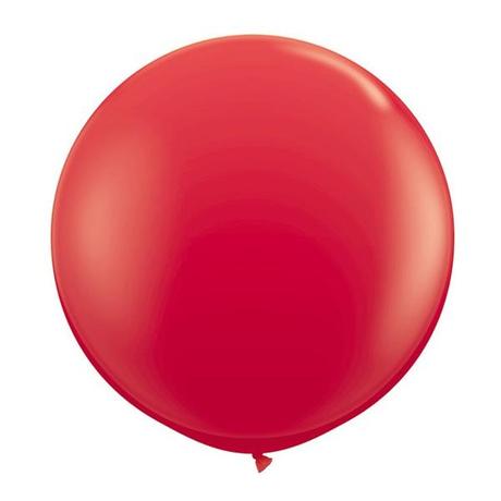 globo grande de látex rojo