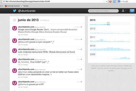 4 años en twitter como @ubuntizando ubuntizando historico 4 años en twitter como @ubuntizando