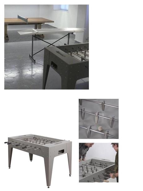 La colección de Juguetes Reciclados de Piet Hein Eek futbolin La colección de Juguetes Reciclados de Piet Hein Eek