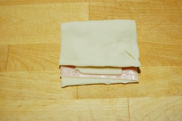 Napolitanas de jamón y queso caseras fáciles