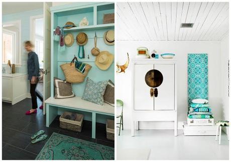 Un toque de turquesa en el salón ** Turquoise touch