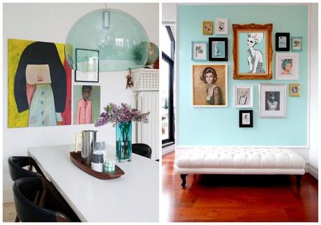 Un toque de turquesa en el salón ** Turquoise touch